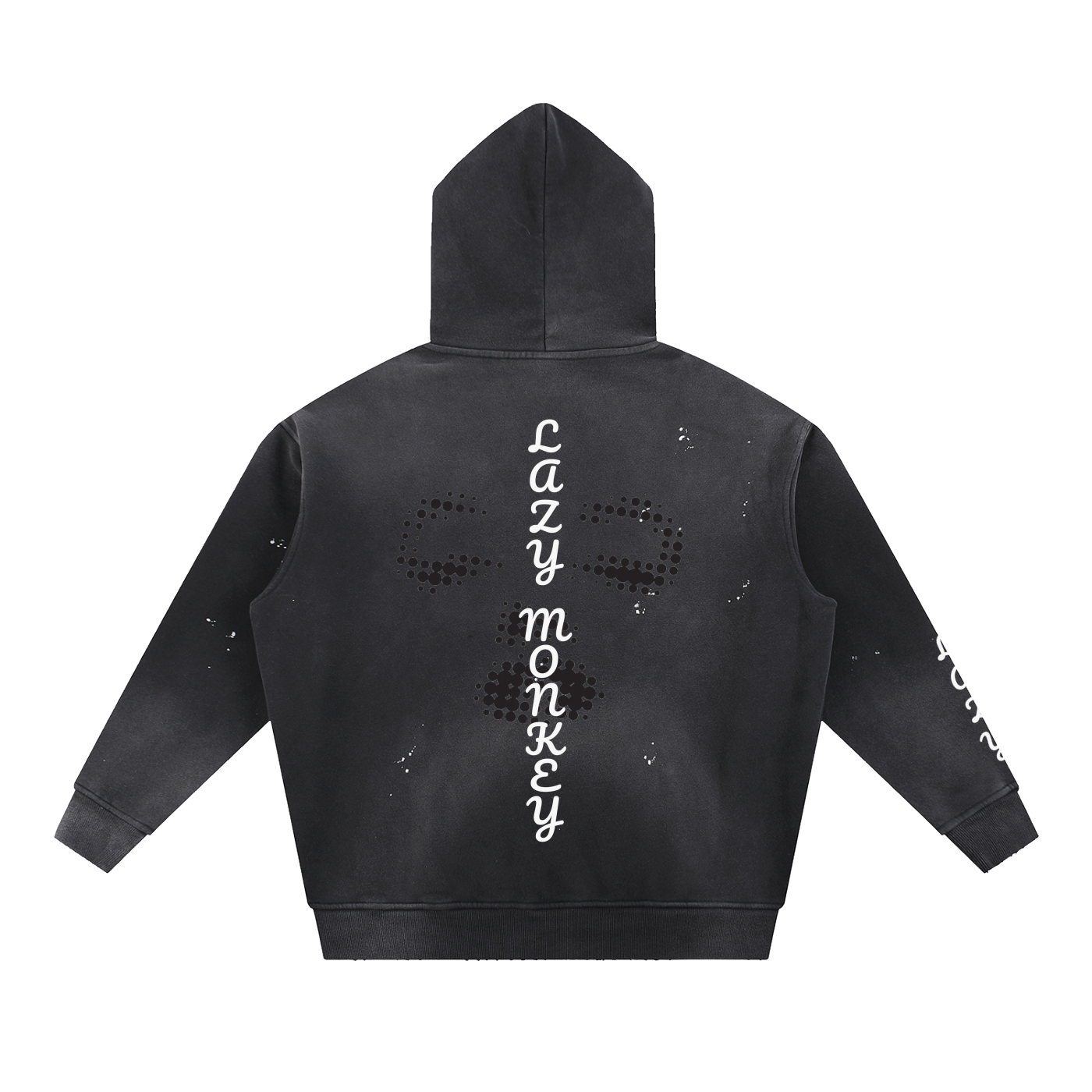 Washed Frayed Hoodie