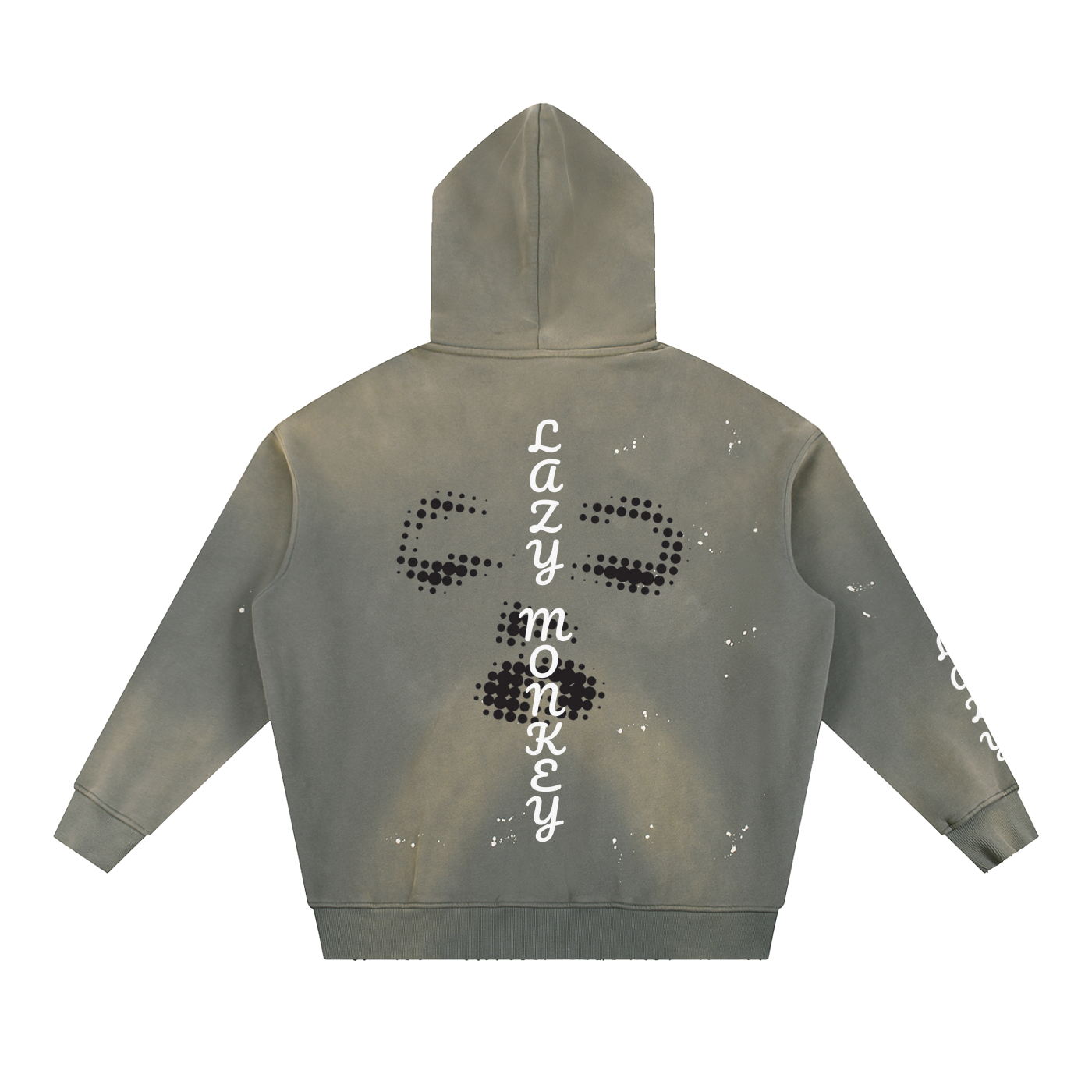 Washed Frayed Hoodie
