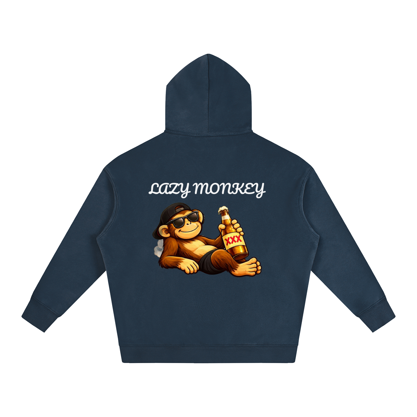 Oversize Lazy Monkey Hoodie