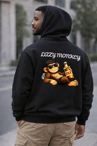 Oversize Lazy Monkey Hoodie